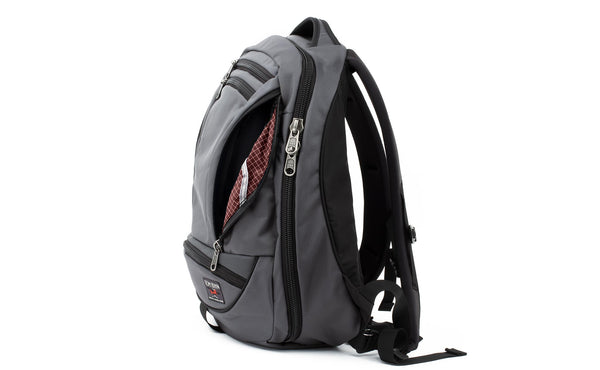 Side profile of Synik 22 in Nebulous Gray with Moab Halcyon interior